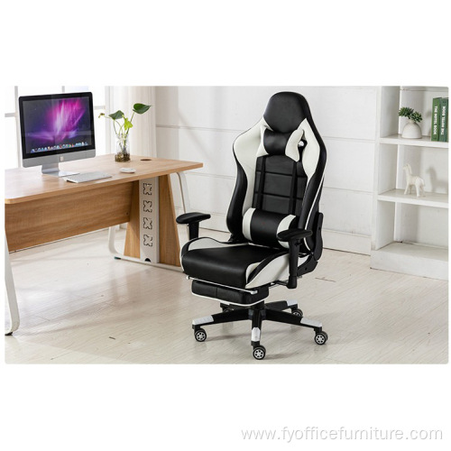 EX-Factory price Office Racing Computer Leather Gaming Chair With Footrest